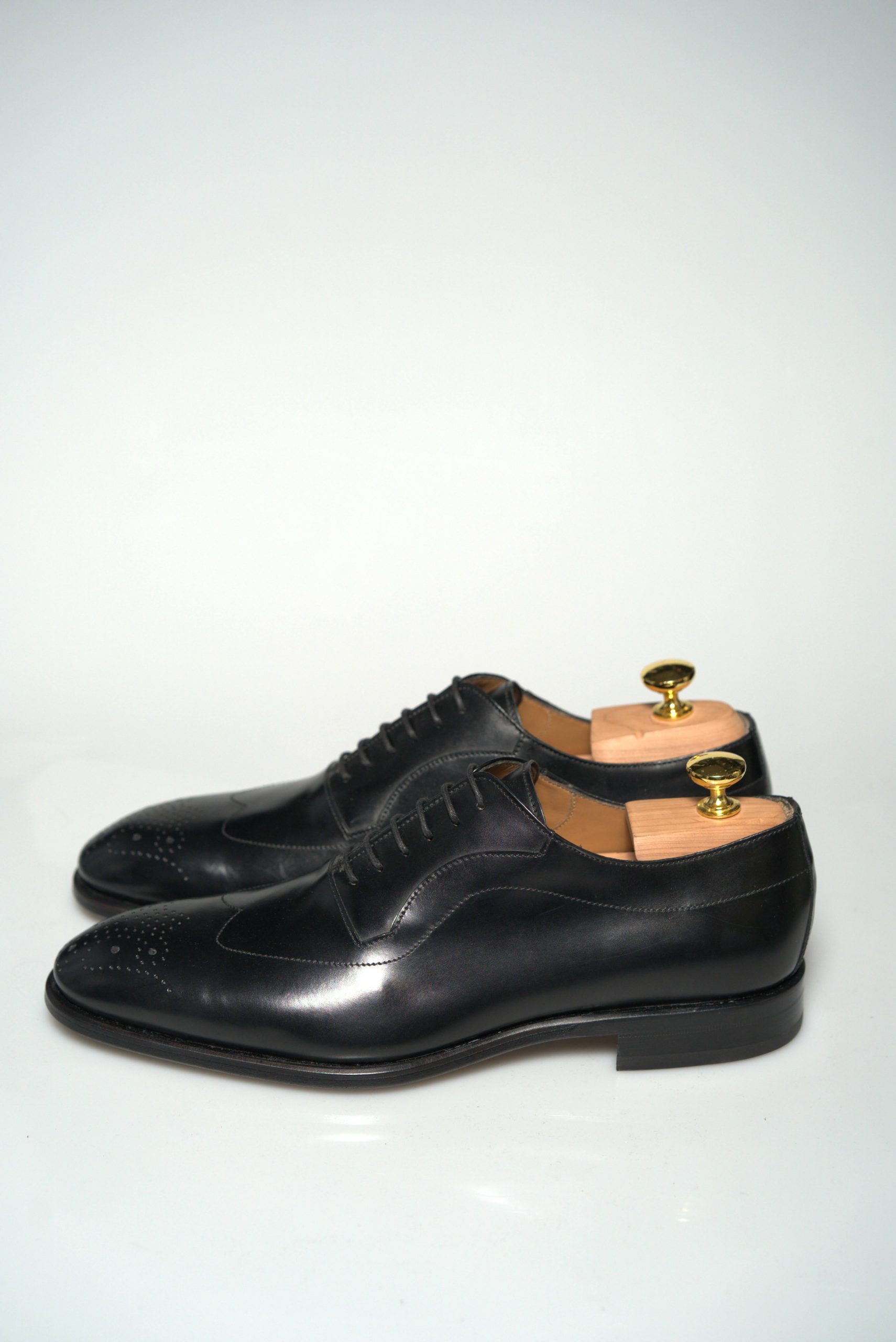 Antonio Maurizi Wingtip Oxford Cipele – Baby Calf Nero - Image 3